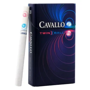 บุหรี่นอก Cavallo Twin Ball (2 เม็ดบีบ)